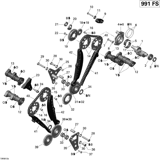 Fits 2008-2012 Can-Am Motorcycles Gear-Timing, OEM Part # 420435118