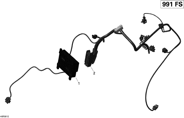 Fits 2008-2012 Can-Am Motorcycles Engine Wiring Harness Ass Y, OEM Part # 420266330