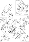 Fits 2008-2010 Can-Am Motorcycles Panel_Body Fl B-160, OEM Part # 705009440
