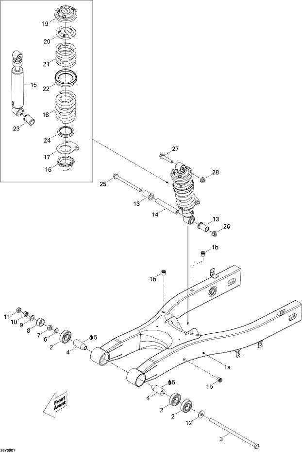 Fits 2008-2011 Can-Am Motorcycles Spacer, OEM Part # 706000540