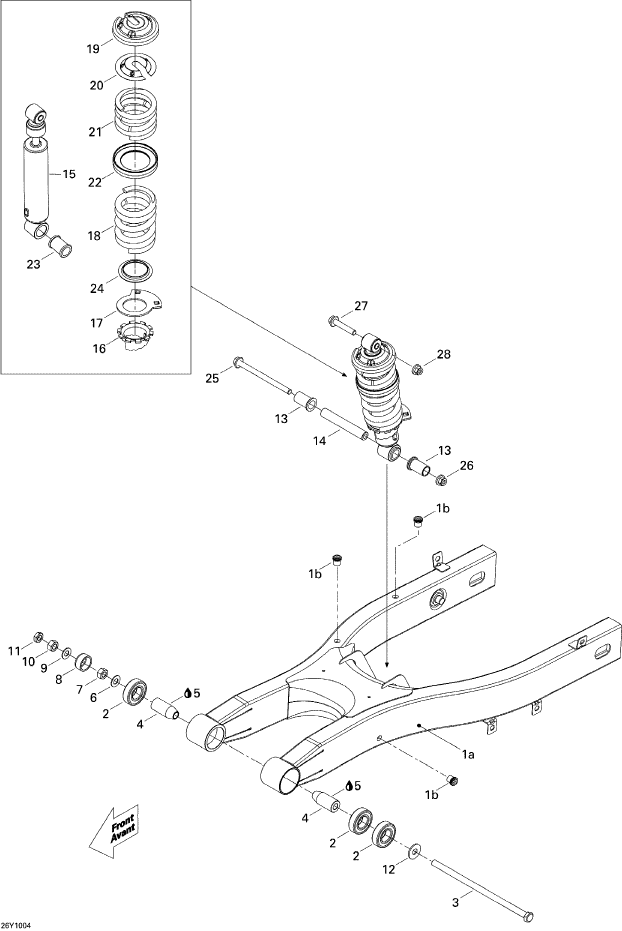 Fits 2008-2011 Can-Am Motorcycles Spacer, OEM Part # 706000540