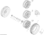 Fits 2013-2014 Can-Am Motorcycles Rim_15 Inch B-322 X 5, OEM Part # 706201667