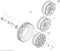Fits 2015 Can-Am Motorcycles Rim_15 Inch B-160 X 5, OEM Part # 706202085