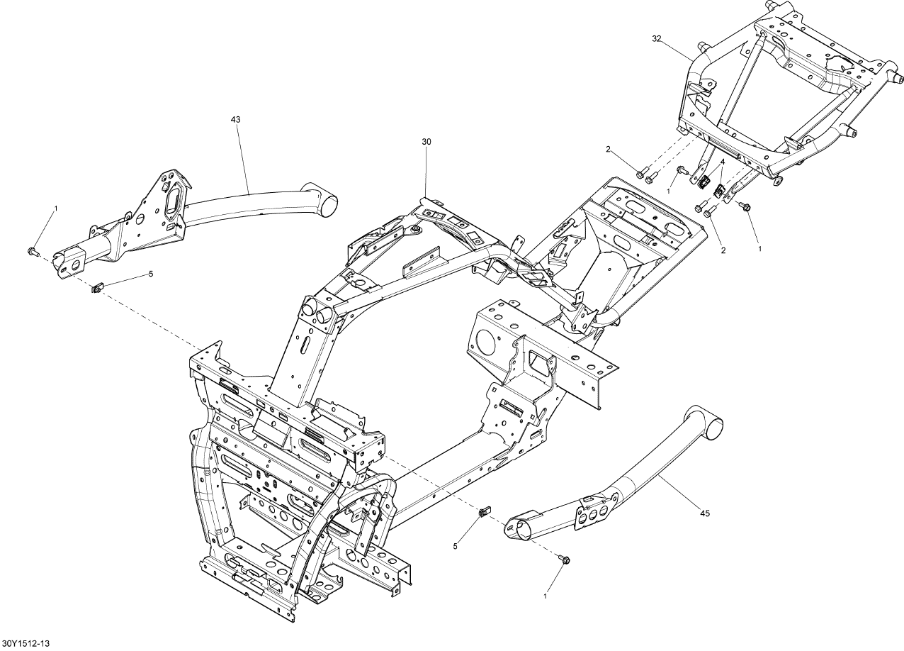 Fits 2015 Can-Am Motorcycles Extension Frame, OEM Part # 705203927