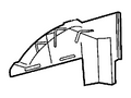 Ford New 2000-2005 Fits Ford Excursion Panel Assy - Rear Quarter - Inner Base No. 27887 Position Driver Side, Part # YC3Z7827887AA