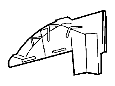 Ford New 2000-2005 Fits Ford Excursion Panel Assy - Rear Quarter - Inner Base No. 27887 Position Driver Side, Part # YC3Z7827887AA