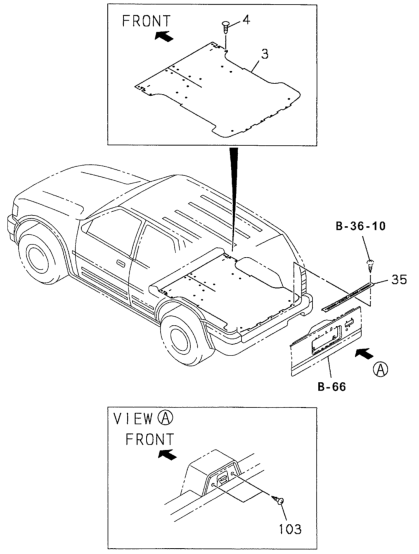 Honda New 1998-1999 Fits Honda Passport Mattress Lugga, Part # 89715-73016
