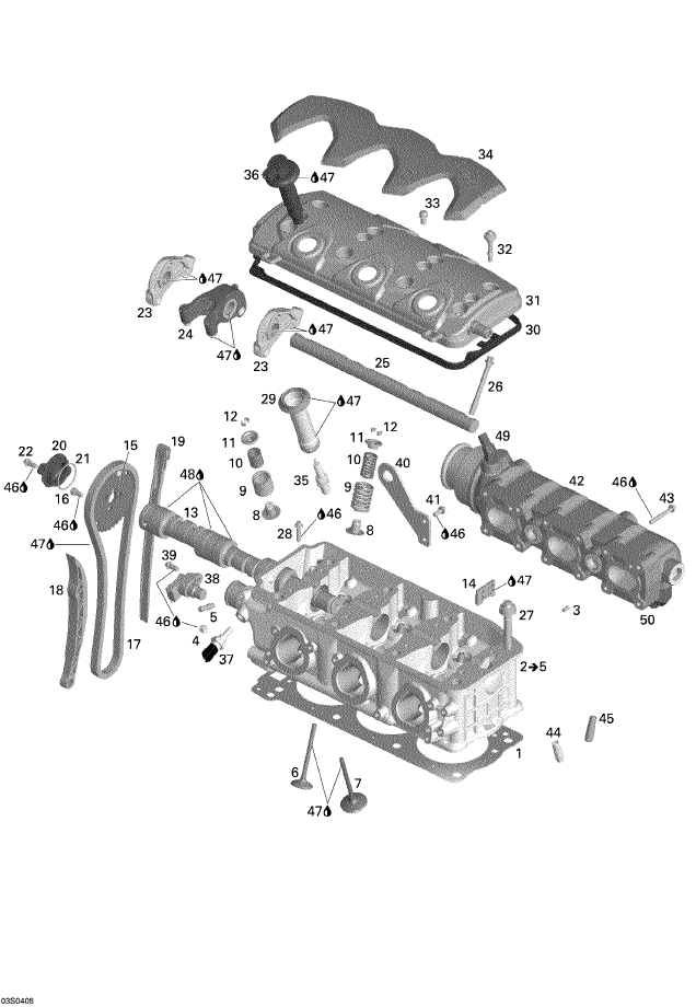 Fits 2003-2004 Sea-Doo Boats Tube-Angular, OEM Part # 420922435