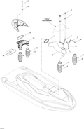 Fits 2003-2005 Sea-Doo Watercraft Baffle Seal, OEM Part # 293200088