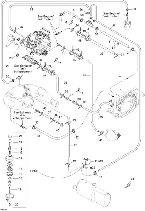 Fits 2000-2007 Sea-Doo Boats Quick Connector, OEM Part # 296000296
