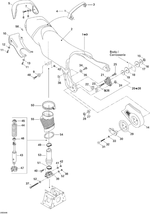 Fits 1997-2004 Sea-Doo Marine Parts Adjuster Ring, OEM Part # 291001088