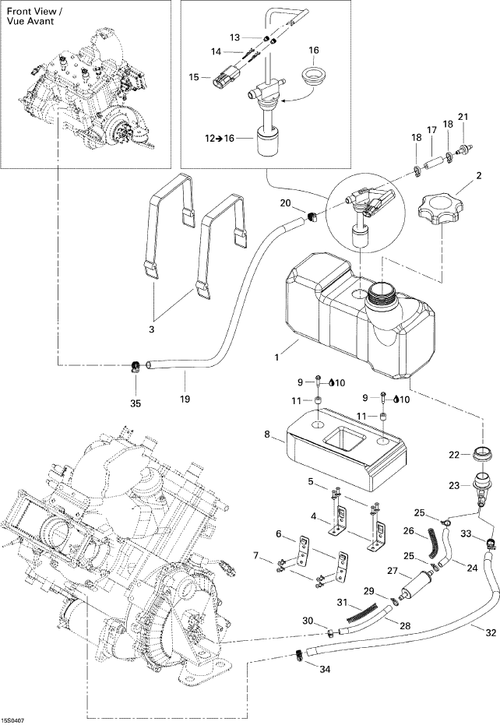 Fits 2004-2005 Sea-Doo 3D RFI Spring, OEM Part # 275000261