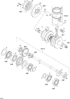 Fits 1996-5666 Sea-Doo Boats Circlip, OEM Part # 420845100