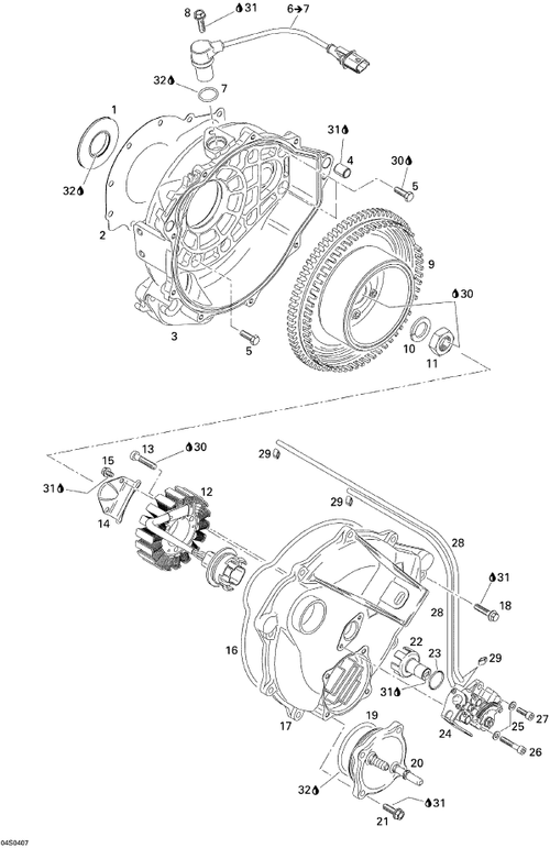Fits 1998-5666 Sea-Doo Watercraft Ignition Housing, Black, OEM Part # 420811012