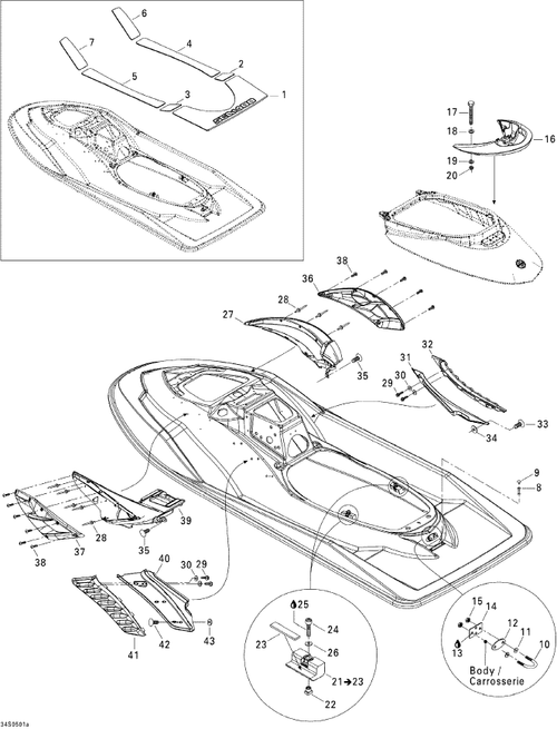 Fits 2005-2006 Sea-Doo RXP Grab Handle, Viper Red, OEM Part # 269001193