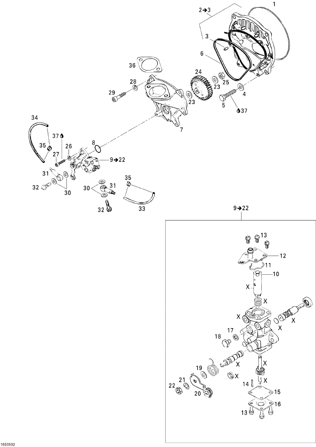Fits 1996-5666 Sea-Doo Boats O-Ring, OEM Part # 293300018