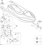 Fits 1996-5666 Sea-Doo Marine Parts Cushion, OEM Part # 292000414