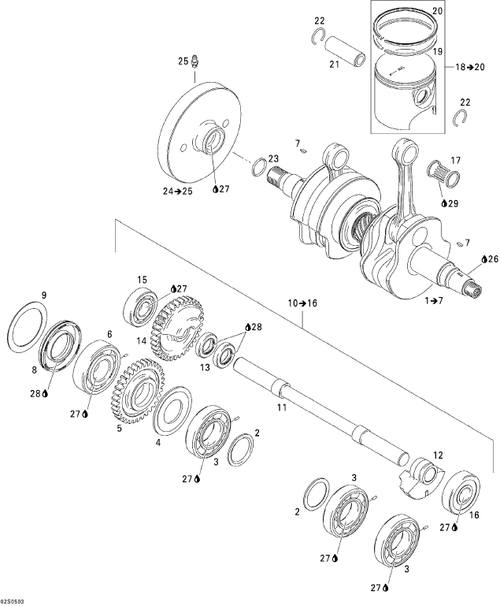 Fits 1998-5666 Sea-Doo Watercraft Flywheel Clutch, Black, OEM Part # 420958142