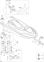Fits 1999-2005 Sea-Doo Marine Parts Sponson-RH., OEM Part # 292000594