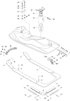 Fits 1996-2001 Sea-Doo Marine Parts Rear Vent Hose, OEM Part # 291001103