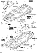 Fits 2006 Sea-Doo GTI SE RH Front Decal, OEM Part # 219902694