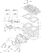 Fits 1998-2007 Sea-Doo Boats Exhaust Manifold Gasket, OEM Part # 420931653