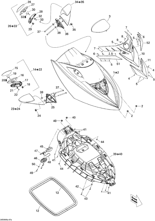 Fits 1996-2015 Sea-Doo Boats Washer, OEM Part # 293150007