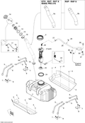 Fits 2002-2011 Sea-Doo Watercraft Rubber Pad, OEM Part # 293830094