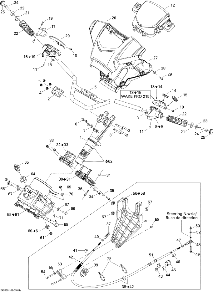 Fits 1996-5666 Sea-Doo Boats Hex. Elastic Nut M10, OEM Part # 232501600