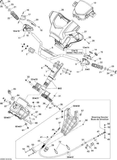 Fits 1996-5666 Sea-Doo Boats Hex. Elastic Nut M10, OEM Part # 232501600