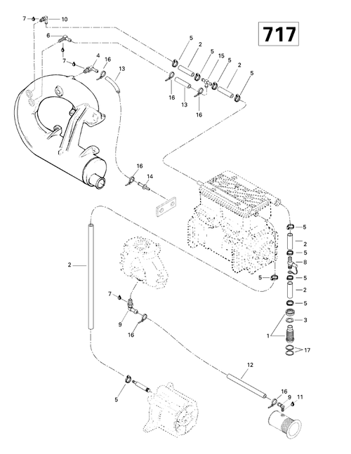 Fits 1996-2006 Sea-Doo Watercraft T-Fitting, OEM Part # 295000103