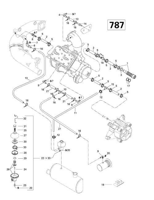 Fits 1996-2006 Sea-Doo Watercraft T-Fitting, OEM Part # 295000103