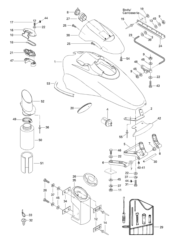 Fits 1996-2001 Sea-Doo Marine Parts Rear Vent Hose, OEM Part # 291001103