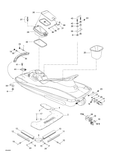 Fits 1998-5666 Sea-Doo Marine Parts Bridge Lower, OEM Part # 291001281