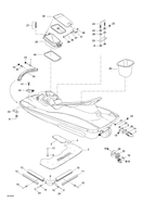 Fits 1998-5666 Sea-Doo Marine Parts Bridge Lower, OEM Part # 291001281