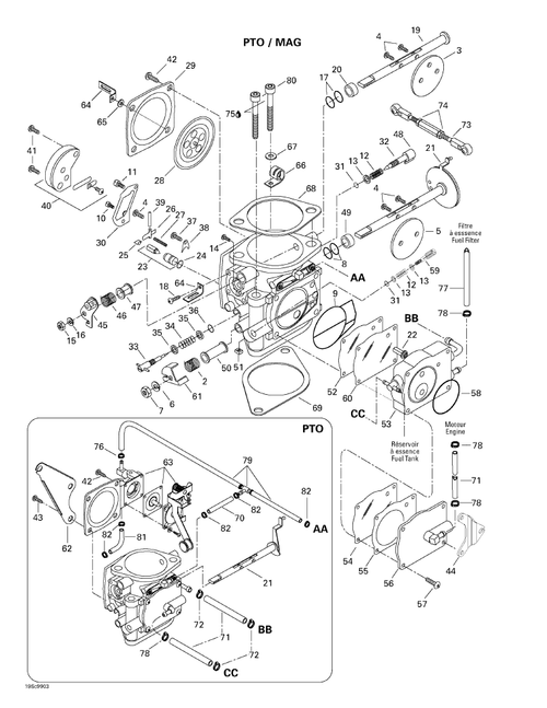 Fits 1998-2003 Sea-Doo Boats Gasket, OEM Part # 293250135