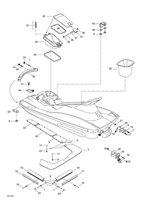 Fits 1998-5666 Sea-Doo Marine Parts Hose-Vent, OEM Part # 291001776