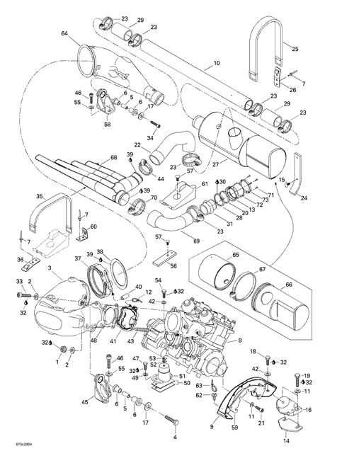 Fits 2000 Sea-Doo Boats Gasket, OEM Part # 420931488