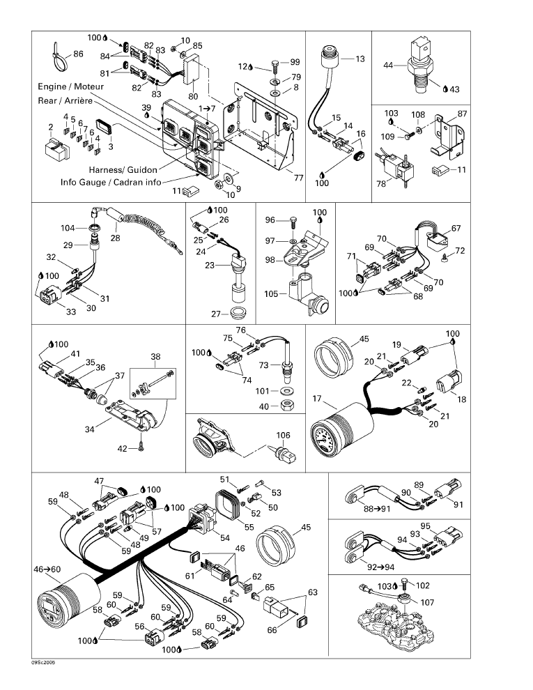 Fits 2000-2002 Sea-Doo Marine Parts Electronic Module Ass Y (5591/5592), OEM Part # 278001695