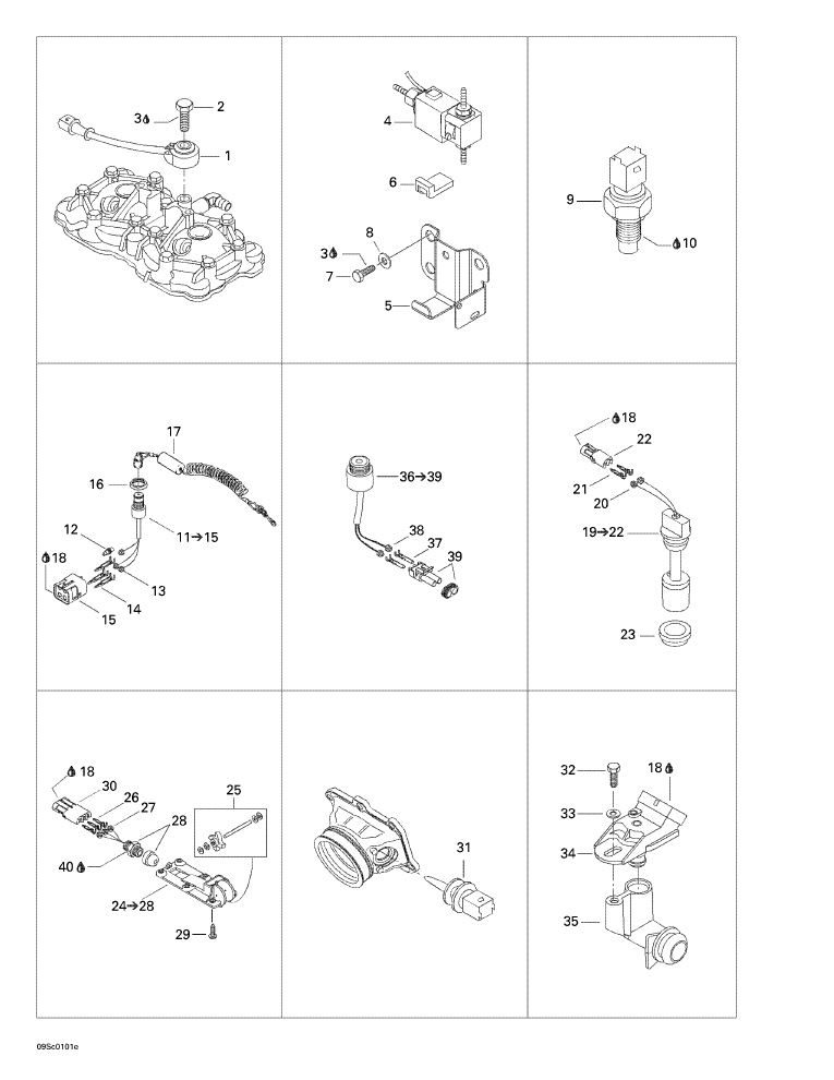 Fits 2000-2005 Sea-Doo Watercraft Speed Sensor, OEM Part # 278001996