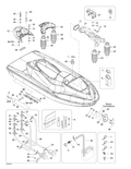 Fits 2000-2003 Sea-Doo Marine Parts LH Sponson, OEM Part # 292000617