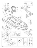 Fits 2000-2003 Sea-Doo Marine Parts LH Sponson, OEM Part # 292000617
