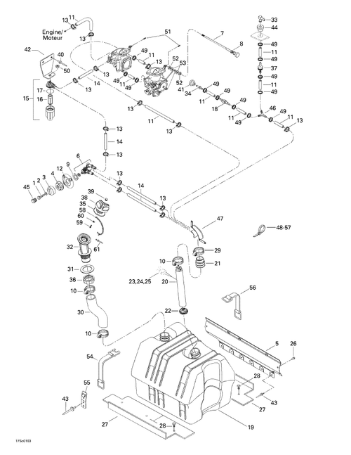 Fits 1998-2002 Sea-Doo Watercraft Choke Cable, OEM Part # 270000341