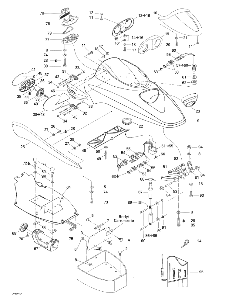Fits 1999-2003 Sea-Doo Watercraft Se Support-Gauge, OEM Part # 269500585
