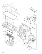 Fits 1998-5666 Sea-Doo Watercraft Arrest Housing, Black, OEM Part # 273000229