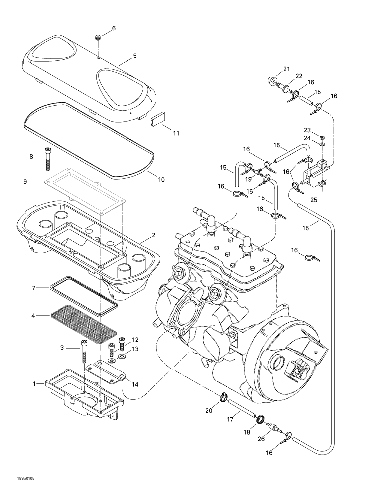 Fits 1998-5666 Sea-Doo Watercraft Arrest Housing, Black, OEM Part # 273000229