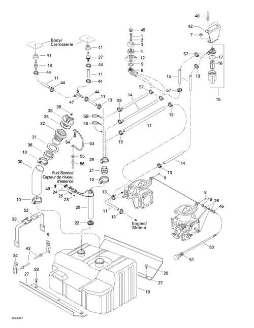Fits 1998-2002 Sea-Doo Watercraft Choke Cable, OEM Part # 270000383