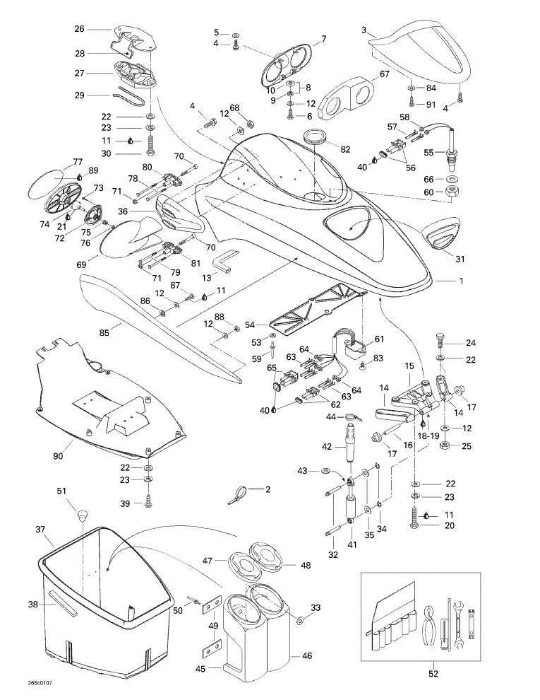 Fits 2000-2003 Sea-Doo Watercraft Adaptor, OEM Part # 269500546