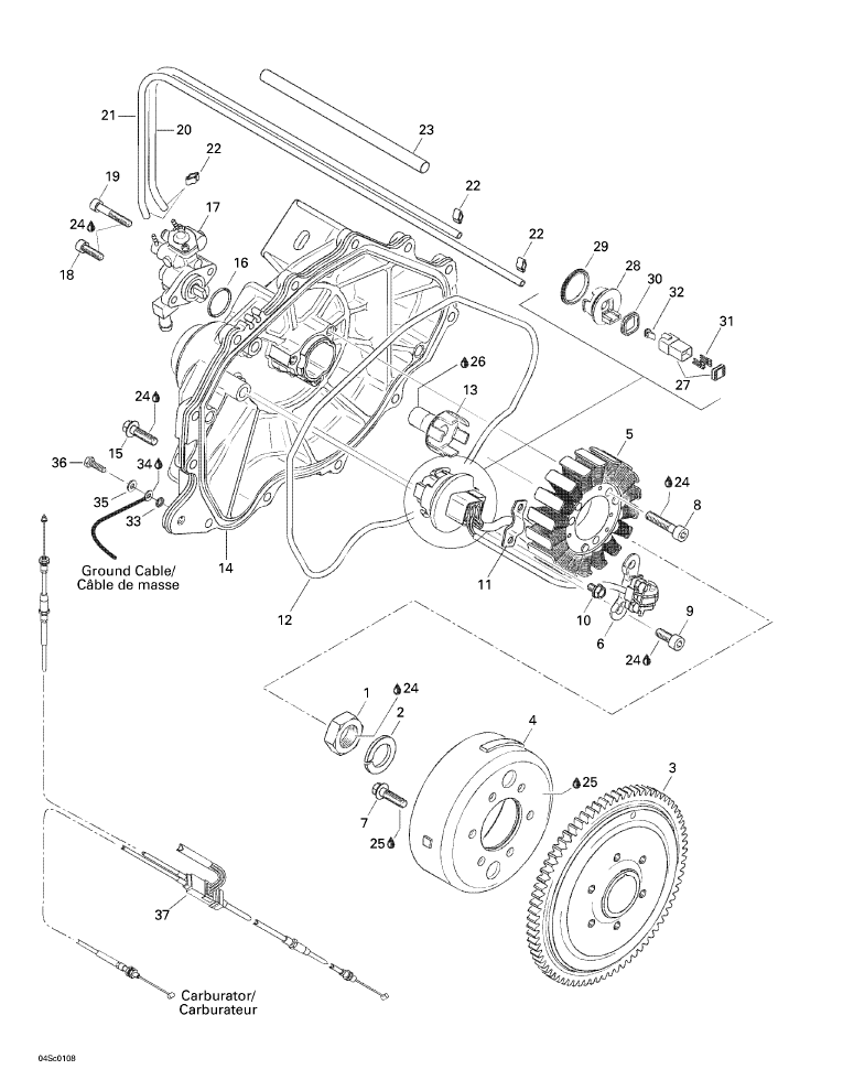 Fits 1996-2003 Sea-Doo Boats Sensor Assembly, OEM Part # 420966832