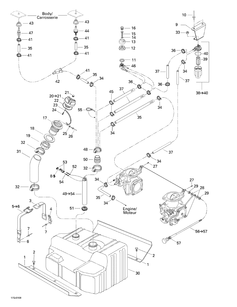 Fits 1998-2002 Sea-Doo Watercraft Choke Cable, OEM Part # 270000383